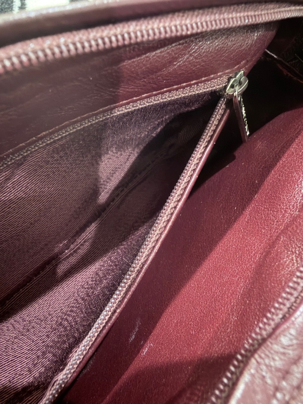 Vintage Chanel Camera Bag in a Rich Burgundy Quilted Lambskin Shoulder Bag - Picture 10 of 14
